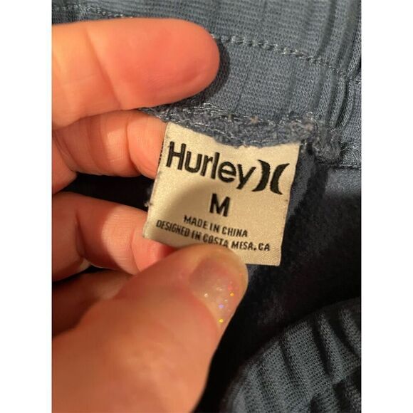 Hurley Women's Light Blue Drawstring Shorts Size M Casual Relaxed Fit - Picture 5 of 5